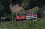 ÖBB 1116 082-9 vor OIC 542 Wien - Innsbruck, KBS 201 Saalfelden - Innsbruck, Salzburg-Tiroler-Bahn, fotografiert bei Hopfgarten am 19.07.2012