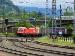 1116 131 mit einen KLV-Zug in Kufstein am 29.05.2013