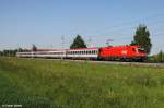 BB 1116 245-0 vor IC 692   Auslandssemester   Wien - Klagenfurt, KBS 101 Westbahn, Linz - Salzburg, fotografiert bei Schwanenstadt am 18.05.2011