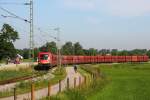 1116 097 auf der  Rohrdorfer Lokalbahn  zum Zementwerk - 19/06/2013