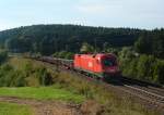 1116 193 mit einem Gterzug am 11.09.2012 bei Dettenhofen.