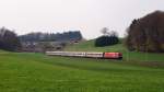 1116 262 mit IC 867 bei Traunstein (01.04.2014)