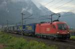 1116 177 mit LKW-Walter KV Richtung Brennero/Brenner -> Italien bei Langkampfen am 31.07.2014