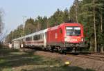 BB 1116 120 mit IC 2191 (Westerland [Sylt]–Frankfurt [Main] Hbf) am 02.04.2011 zwischen Unterl und Eschede