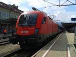 1116 174-4 mit IC 790 (Villach Hbf - Klagenfurt Hbf) am 3.9.2015 in Villach Hbf.