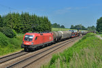 1116 185 mit einem Güterzug am 02.07.2015 bei Vogl.