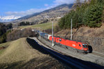 1116 100 + 1116 196 mit einem KLV am 22.01.2014 bei Matrei am Brenner.