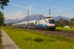 1116 251-0 mit ihren Railjet aus Innsbruck nach Bregenz.