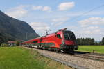 1116 239 auf dem Weg nach Innsbruck am 10. September 2020 bei Niederaudorf im Inntal.