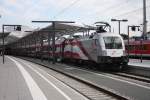 Salzburg Hbf am 08.08.12: 1116 249-4  Jubi RJ 