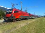 1116 246-0 mit railjet 533 vereint mit D 15533 (Wien Hbf - Lienz) am 28.3.2015 in Oberdrauburg.