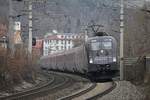 1116 158  Licht ins Dunkel  mit Railjet bei Kapfenberg am 16.12.2016.