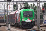 1116 159  150 Jahre Brennerbahn  erreicht mit dem railjet 755 Wien Hauptbahnhof.