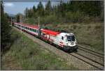 Werbe Taurus 1116 246 Bundesheer fhrt mit IC 534 von Villach nach Wien Sd.