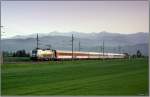 A1 Werbetaurus 1116 280 fhrt mit IC 632  Lakeside Park  von Villach nach Wien Sd.
Zeltweg 27.05.2008