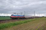 Mit dem IC 65 von Mnchen nach Wien  war am 16.05.2009 die 1116 084   EM-Russland  bei Oftering unterwegs.