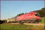 berraschender Weise kahm noch 1116 003 seines Namens  Rail Cargo Austria  Um die Ecke mit dem Audizug.