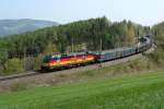 1116 036  EM-Deutschland  mit einem Autozug am 16.04.2009 unterwegs bei Eichberg.