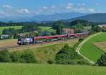 1116 222 mit RJ 166 am 03.08.2015 bei Pöndorf.