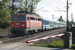 Selten sind Einsätze der Reihe 1142 im hochwertigen Reisezugverkehr zu beobachten. Hier zu sehen 1142 564 mit Eurocity 151 in Pottschach am 17.05.2017.