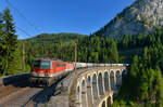 1142 688 und eine 1144 mit einem Kesselzug am 08.09.2017 bei Breitenstein. 