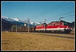 1142 550 + 1142 602 mit Erzzug bei Kammern am 4.03.2002.