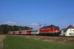 Die Pflatsch verzierte 1142.685 zog an diesem herrlichen Frhlingstag den R 3522 von Amstetten nach Kleinreifling und konnte bei der Einfahrt in den Bahnhof Ulmerfeld-Hausmening bildlich festgehalten werden. 04.04.09