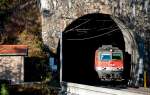1142 637 verlt soeben den Polleros-Tunnel Richtung Breitenstein.