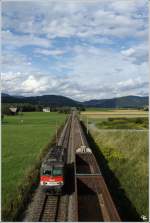1142 610 fhrt als Lokzug von Bruck nach Knittelfeld. 
St. Lorenzen 16.8.2011