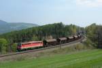 1142 631 als Schubhilfe am 16.04.2009 unterwegs bei Eichberg am Semmering.