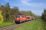 Am 3. April 2016 ist 1142 567 mit SB 4140 bei Wildon unterwegs.