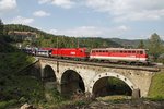 1142.595 + 1116.178 mit Güterzug auf dem Kartnerviadukt.