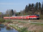 R 3969 bespannt mit der 1142 673 am 13.04.2007 auf dem Weg von Linz nach Selzthal ca.