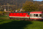 1144 281-5 am IC 119 bei Schwarzach nach Dornbirn.