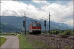 1144 236 (9181 1144 236-7) ist bei Schwaz in Richtung Wrgl unterwegs. (08.07.2008)
