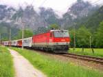 Salzkammergut 2009 - Fr die Zugleistung R 3417 Obertraun Koppenbrllerhhle- Linz ist am 19.05.2009 die 1144 206-0 eingeteilt.