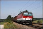 1144 258 (9181 1144 258-1) ist mit einem gemischten Gterzug (vermutl.) vom Rangierbahnhof Mnchen-Nord zum Brenner unterwegs.