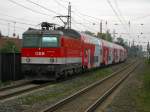 Die 1144 258 fungierte als Steuerwagen bei diesem Regionalzug kurz vor dem Bahnhof Lauterach Richtung Bludenz.