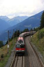 BB 1144 015 zieht am 30.08.12 einen OIC von Salzburg nach Villach.