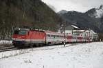 1144 054 als S1 zwischen Pernegg und Bruck-Mur am 5.01.2014.