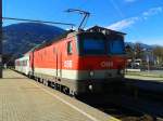 1144 207-8 mit R 4863 (Lienz - Spittal-Millstättersee) am 13.11.2015 in Lienz.