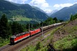 Im Juli 2013 ergaben sich einige interessante Fotomöglichkeiten an der Tauernbahn zwischen Anger und Bad Gastein, da zum Teil recht großzügig ausgeholzt wurde.