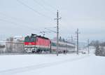 1144 224 mit dem IC502 bei der Durchfahrt in Wartberg an der Krems am 01.01.2015!