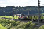 1163.002 am 16. Juni 2016 um 17:46 bei der Ausfahrt aus dem Bahnhof Steindorf bei Straßwalchen.