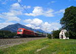 1216 024 mit dem Ersatzzug REX 35222 (Wörgl Hbf - Innsbruck Hbf) bei Brixlegg, 30.07.2019.