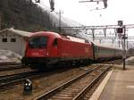 Am 17.Mrz 2012 wurde 1216-024 mit einem EC von Verona bei der Einfahrt am Brenner abgelichtet.
