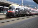 1216 020  175 Jahre Eisenbahnen in Osterreich , Innsbruck Hbf 13-08-2013  Bahnvideos in Youtube - http://www.youtube.com/user/cortiferroviariamato/videos   - Auch 103 245 mit CNL Amsterdam-Innsbruck