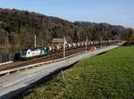 Die 1216 960 mit einem Tds Zug am 25.03.2017 unterwegs bei Wernstein.