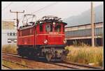 1245 530 fährt am 4.08.1994 als Lokzug von Leoben Donawitz nach Leoben Hauptbahnhof.