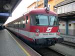 Als IC 518 aus Graz ist am 17.10.2005 6010 025-2 in Salzburg angekommen. Die ex  Transalpin-Zge  zeichnen sich auch heute noch durch sehr hohen Komfort aus und sind bei den fahrgsten durchaus sehr beliebt.